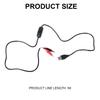 USB 5V Male to Clip Test Cable Power Supply Adapter Cord Wire with Switching Button for Electrical Testing