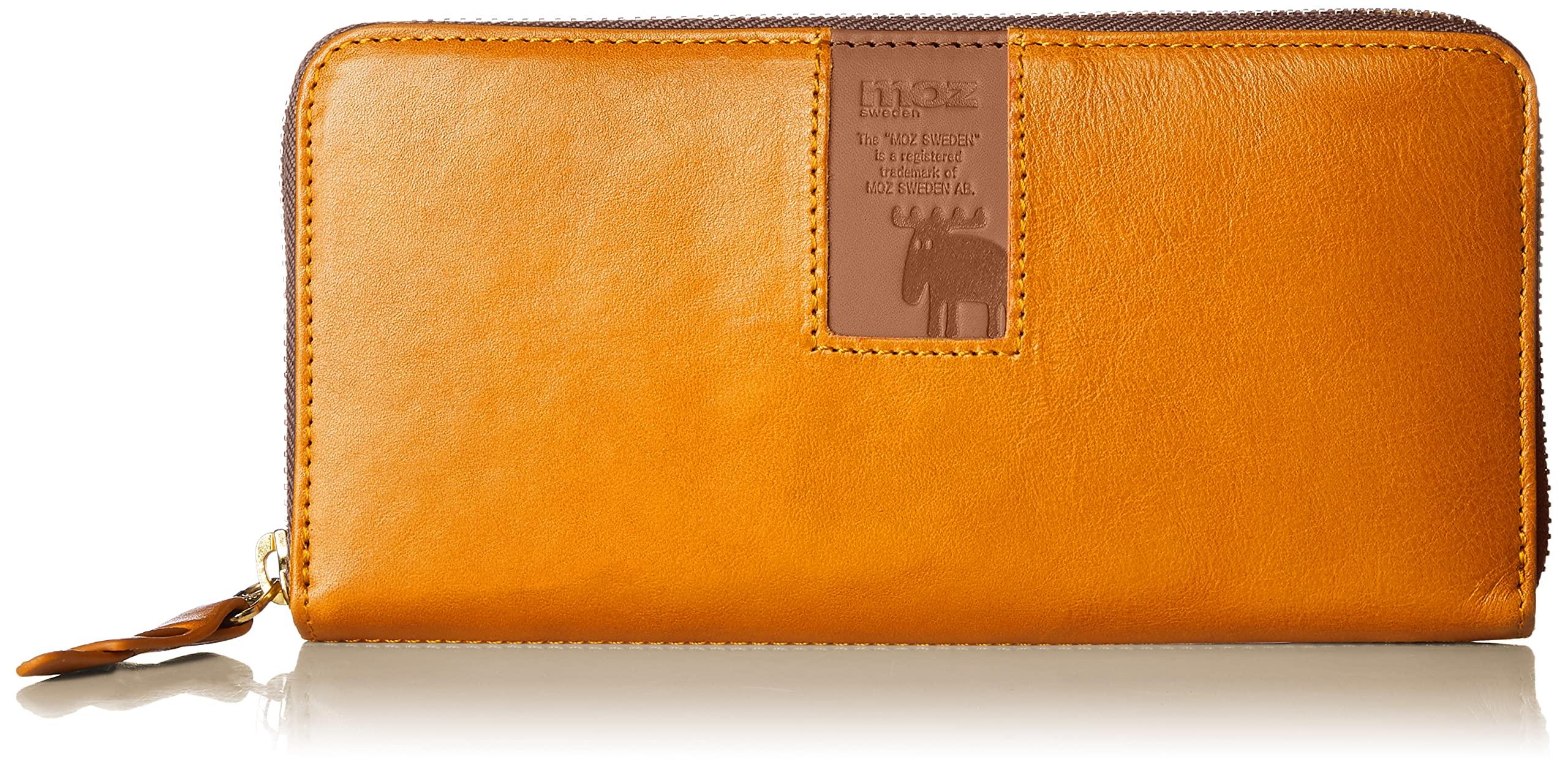 [Мозу] Кошелек Нет. 86092 Женский Оранжевый x Коричневый, один размер