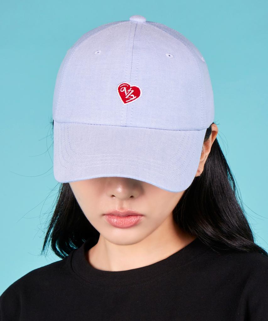 Bajal Heart Logo Oxford Oversized Ball Cap (3 Colors)