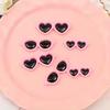 Bag of 100 Round Summer Heart Sunglass Flat Back Resin Cabochons DIY Craft for Souvenirs Artificial Style