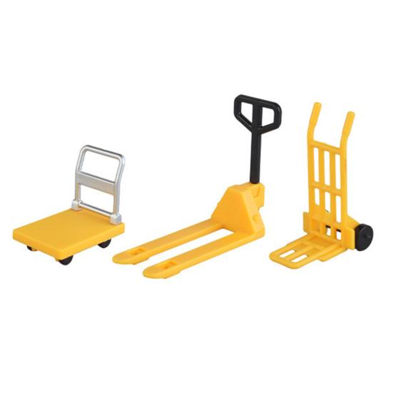 

Миниатюрные аксессуары для кукольного домика Платформенная тележка Вилочный погрузчик Ручная тележка Набор Украшение для сцены кукольного домика Мини Плоская тележка Палетная тележка жёлтый