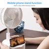 8.3"" Folding Standing Desk Cooling Fan with Remote, Night Light and Touchscreen, Portable Fan