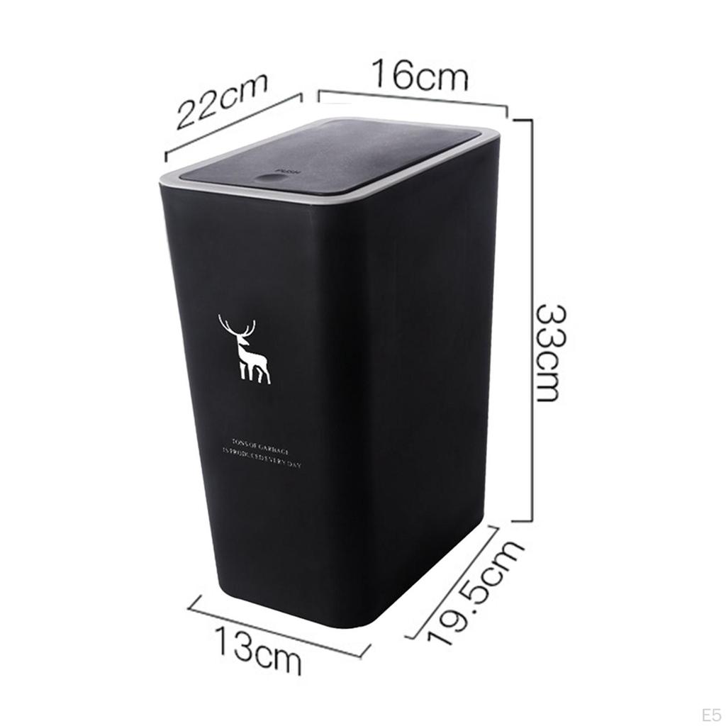 Compact Household Trash Bin for Bathroom, Bedroom, and Outdoor Use