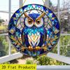 2D Flat Acrylic Owl Decoration, No Battery/power Required, Unique Indoor/outdoor Decoration, Multi-purpose Traditional Style, Wall Mounted