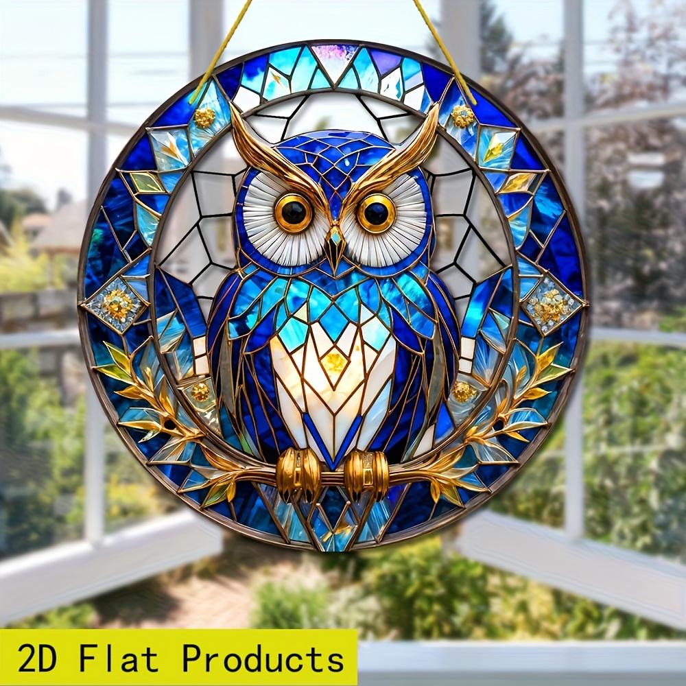 2D Flat Acrylic Owl Decoration, No Battery/power Required, Unique Indoor/outdoor Decoration, Multi-purpose Traditional Style, Wall Mounted
