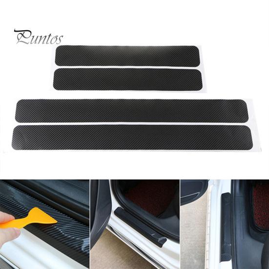 Self Adhesive Car Door Sill Sticker Universal Anti Scratch Carbon Fiber Decal for Edge Protector