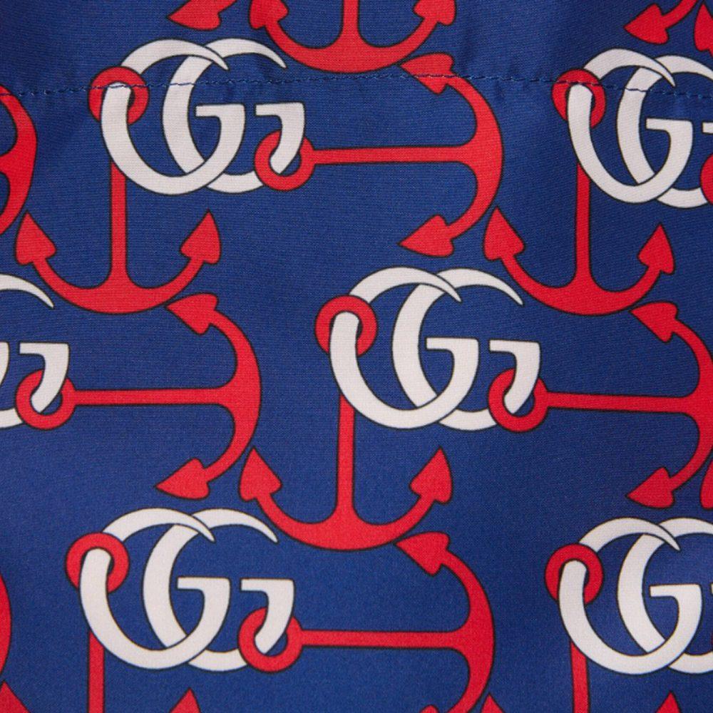 GUCCI Gg Anchor Print Swim Shorts 748569-XHAIC-4692
