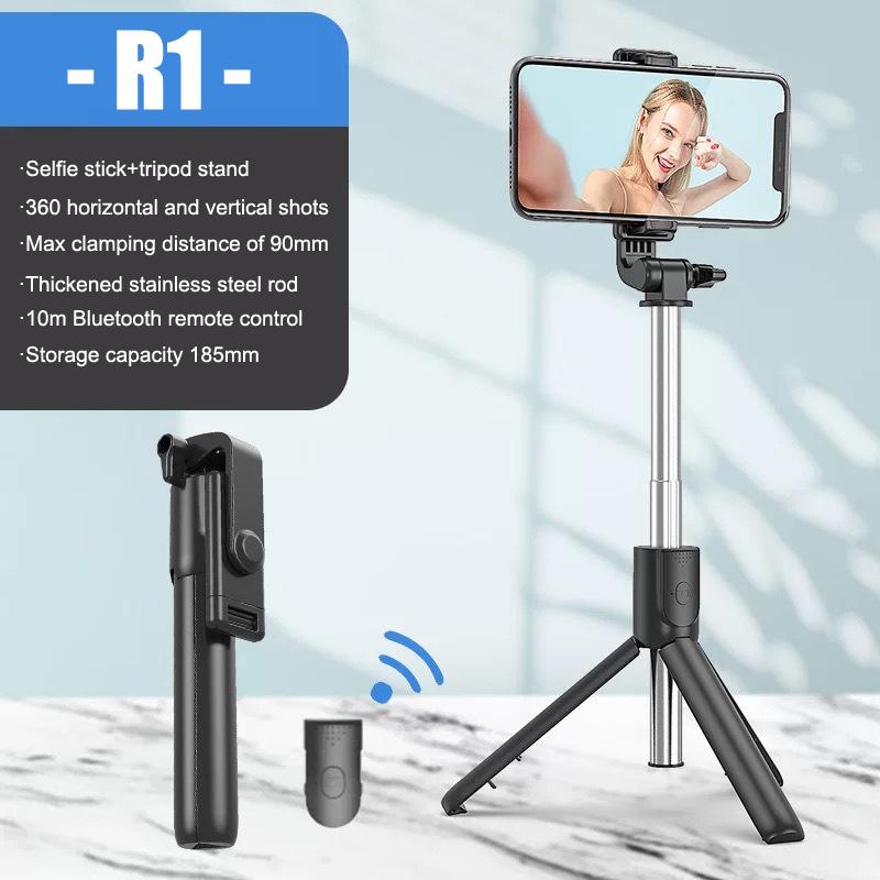 Cell Phone Selfie Stick Tripod Bluetooth Remote Wireless Selfi Stick Phone Holder Stand With Beauty Fill Light For Phone