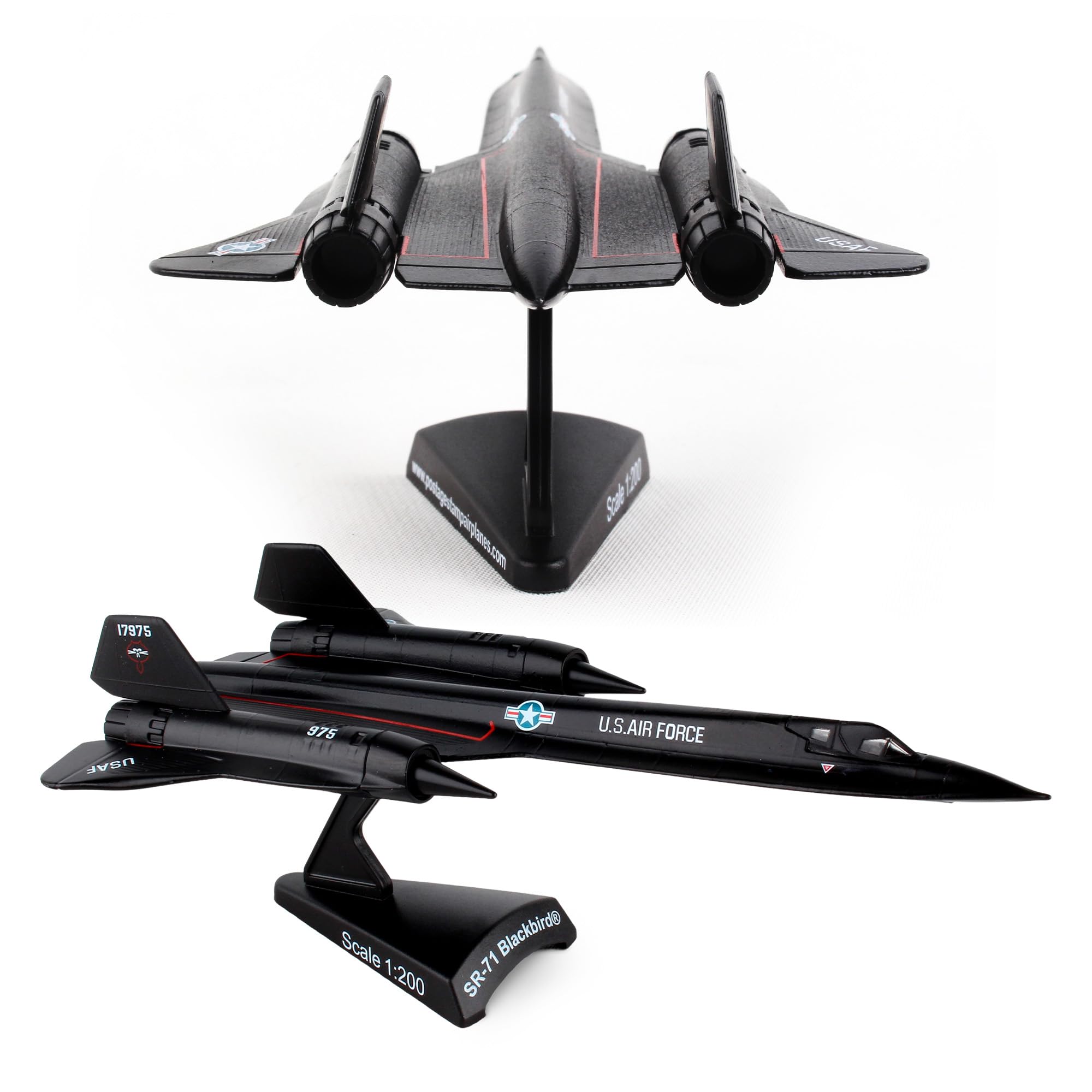 

POSTAGE STAMP Blackbird US Air Force 1/200 SR-71 (Finished Model) чёрный