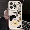 Golden Lotus & Black Lily Pads Phone Case for Xiaomi Redmi Note 14 13 12 11 10 9 8 7 Pro Shockproof Anti-Slip Soft TPU Cover