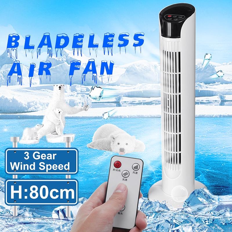 Air Cooling Tower Floor Bladeless Fan Electric Fan Remote Timer Conditioning Ventilator Air Conditioner Cooling Fan 220V