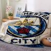 Manchester Crest Blankets Flannel Printed Breathable Warm Throw Blanket for Home Office Bedspreads 0708a10