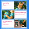 Easter Rabbit Statue Table Decor Resin Bunny Sitting On Chair Statue Tabletop Centerpieces Ornaments Home Party Holiday Decoration Gift