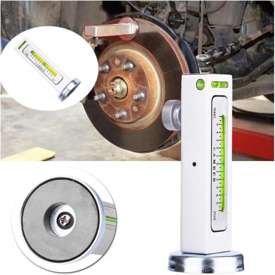Camber Alignment Tool, toe alignment tool Adjustable Magnetic Camber Gauge Castor Strut Wheel Alignment Tool Alignment Tool for Truck Car RV Tire