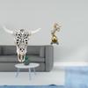 Tribal Bull Head Sculpture And Horse Figurine Art Craft Wall Hanging Ornament for Office Bedroom