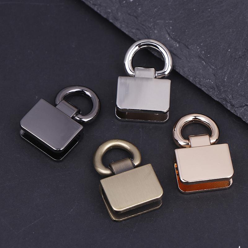 2Pcs Metal Bag Side Edge Hang Buckle Clip With D Rings For Diy Leather Craft Bag Strap Belt Handle Shoulder Crossbody Bag Parts
