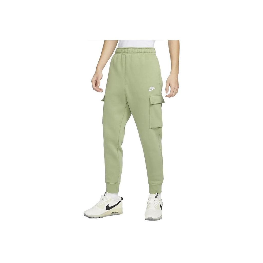 Nike Club Fleece Cuffed Knit Joggers Men Bottoms Oil-Green CD3130-386