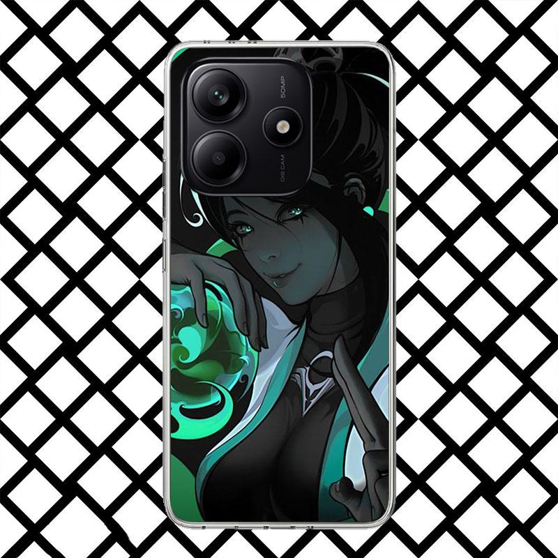 Valorant Spiel Coole Handyhülle für Xiaomi Redmi Note 15 14 14S 13 12 12S 11 Pro Plus 11E 11T 11S 10S 5G Weiche Hülle Fundas Redmi N