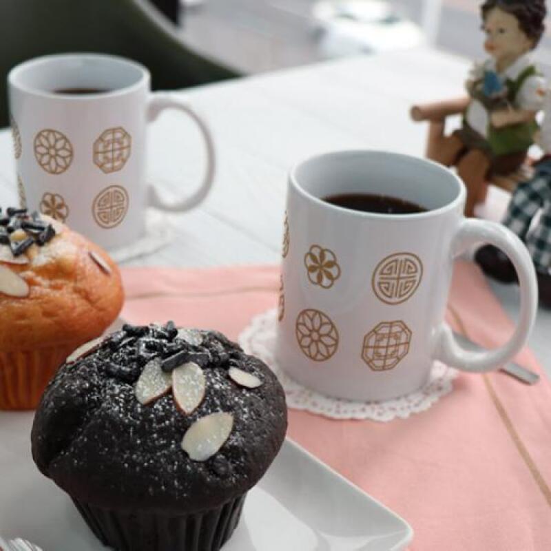 eh182-Design Mug 2p-Traditional Pattern