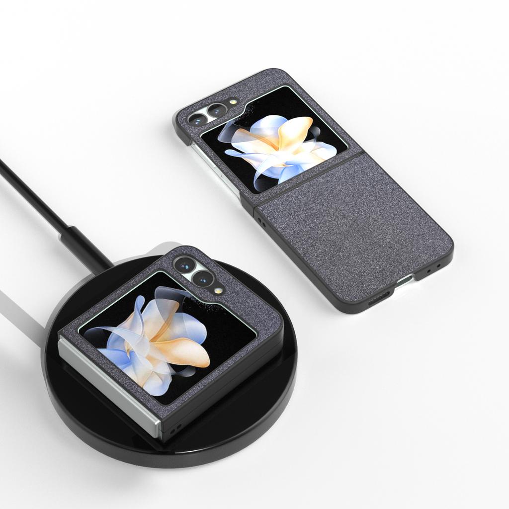 For Samsung Galaxy Z Flip7 FE 5G/Z Flip6 5G Case Glitter Leather+PC Phone Cover