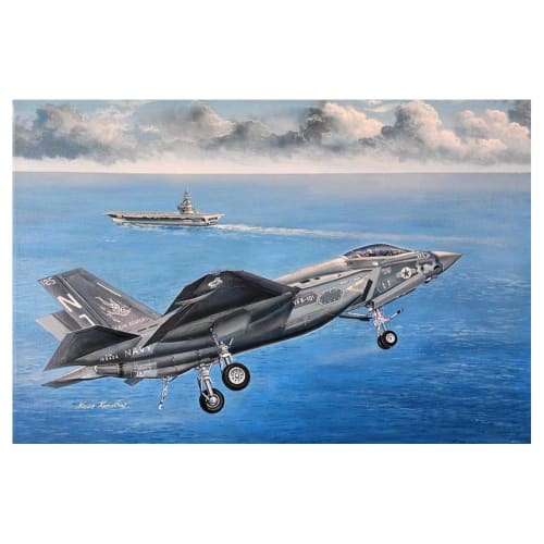 INTERALLIED Trumpeter 1/32 scale US Navy F-35C Lightning plastic model kit, model 03230, molded color