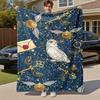 1pc owl golden snitch envelope Outdoor Flannel Throw Blanket All Season Soft Warmth,Home Decor 1031211