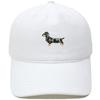 Spotted Dachshund Embroidered Baseball Cap Washed Vintage Daddy Hat Pet Lovers Outdoor Dog Walking Shade