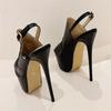 Fashion Eilyken Fashion Pleated Peep Toe Women Pumps Sandals Sexy Buckle Strap Hollow Out Thin High Heels Shoes Zapatillas De Mujer