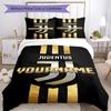 Juventus Customize Your Name Bedding Set Breathable Duvet Cover with Pillowcases Home Decoration Birthday Gift