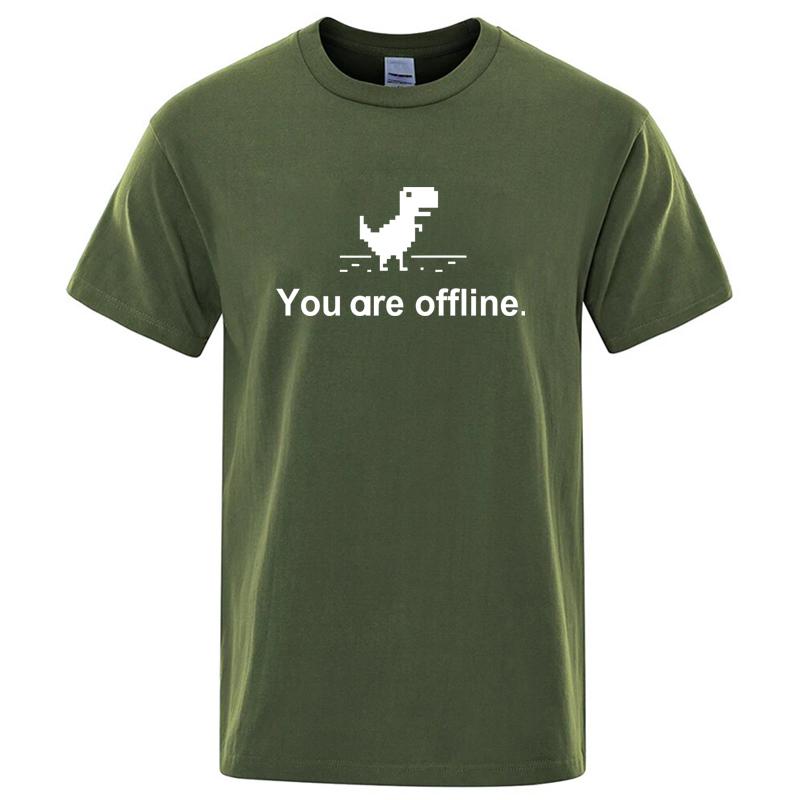 Summer Mens High Quality 100 Cotton Dinosaur Print T Shirt Loose Funny Oneck Men Tshirt Short Sleeve Tshirt Male Tee Shirts