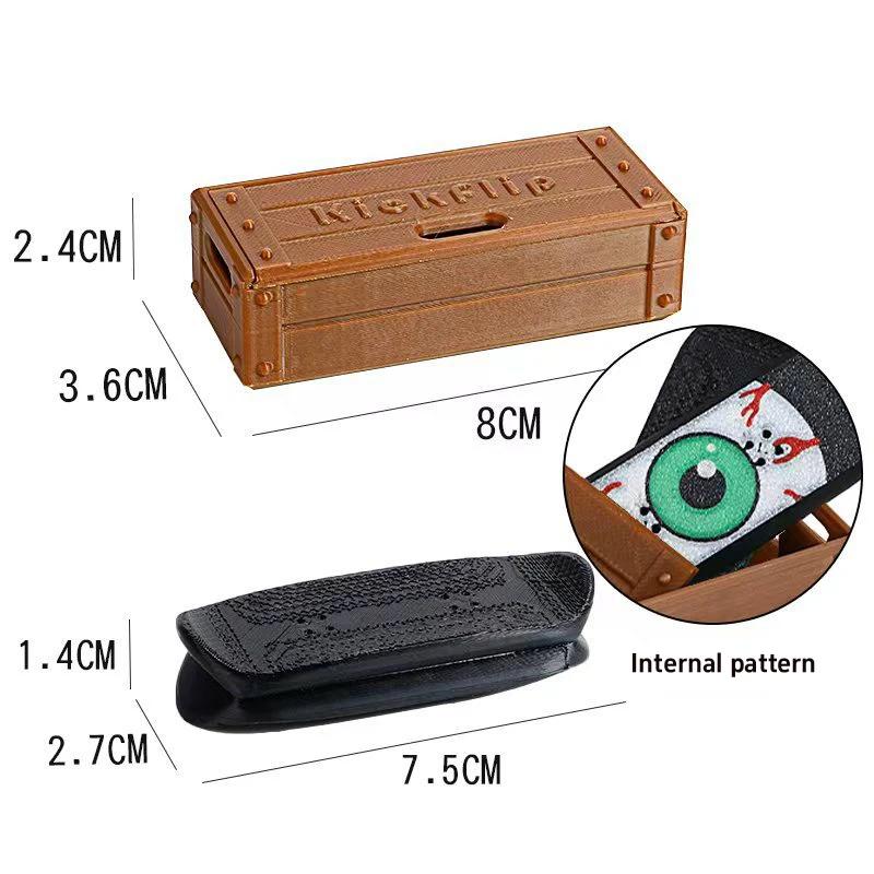 Finger Skateboards Magnetic Mini Deck Fidget Finger Skate Board For Kids Party Boys Classroom Birthday New Year Gifts