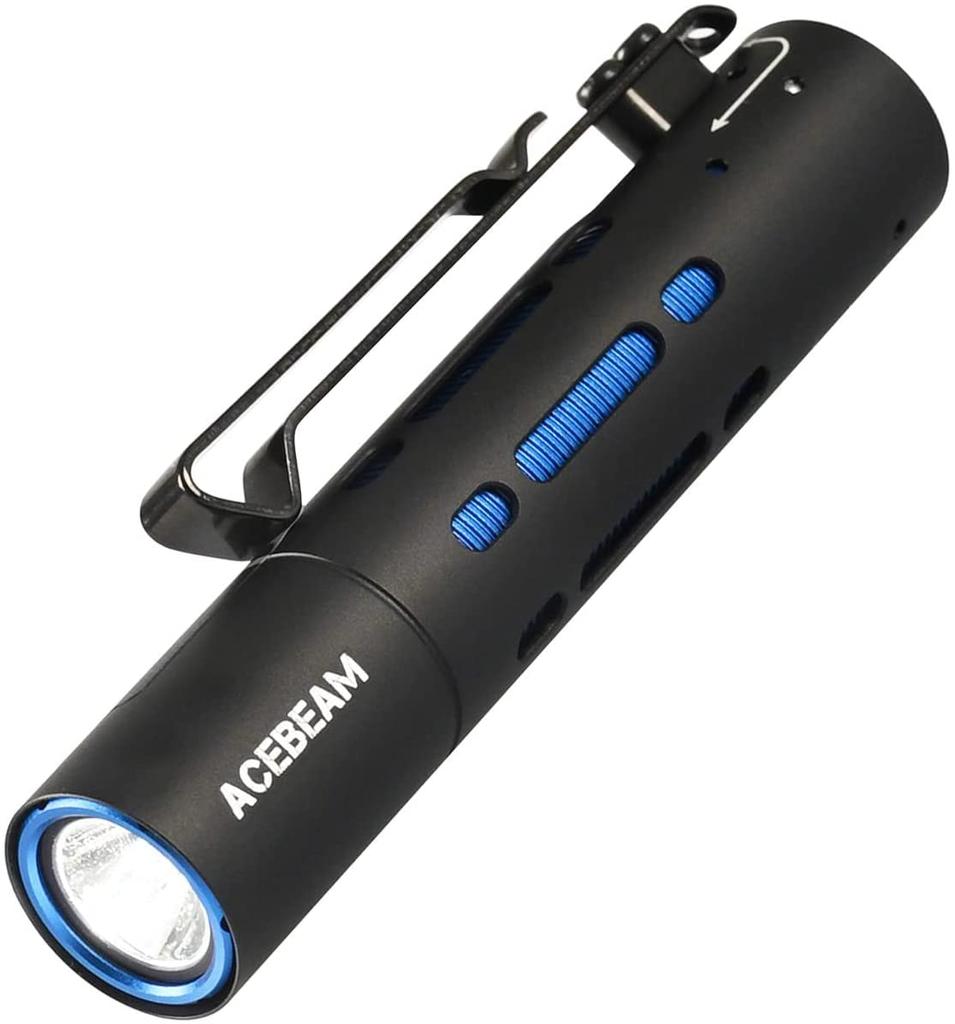 Acebeam Rider RX Rechargeable EDC Max 650 Power Level Rechargeable LED Handheld Compatible with 14500 or Hydride AA Batteries Flashlight, Lumens,