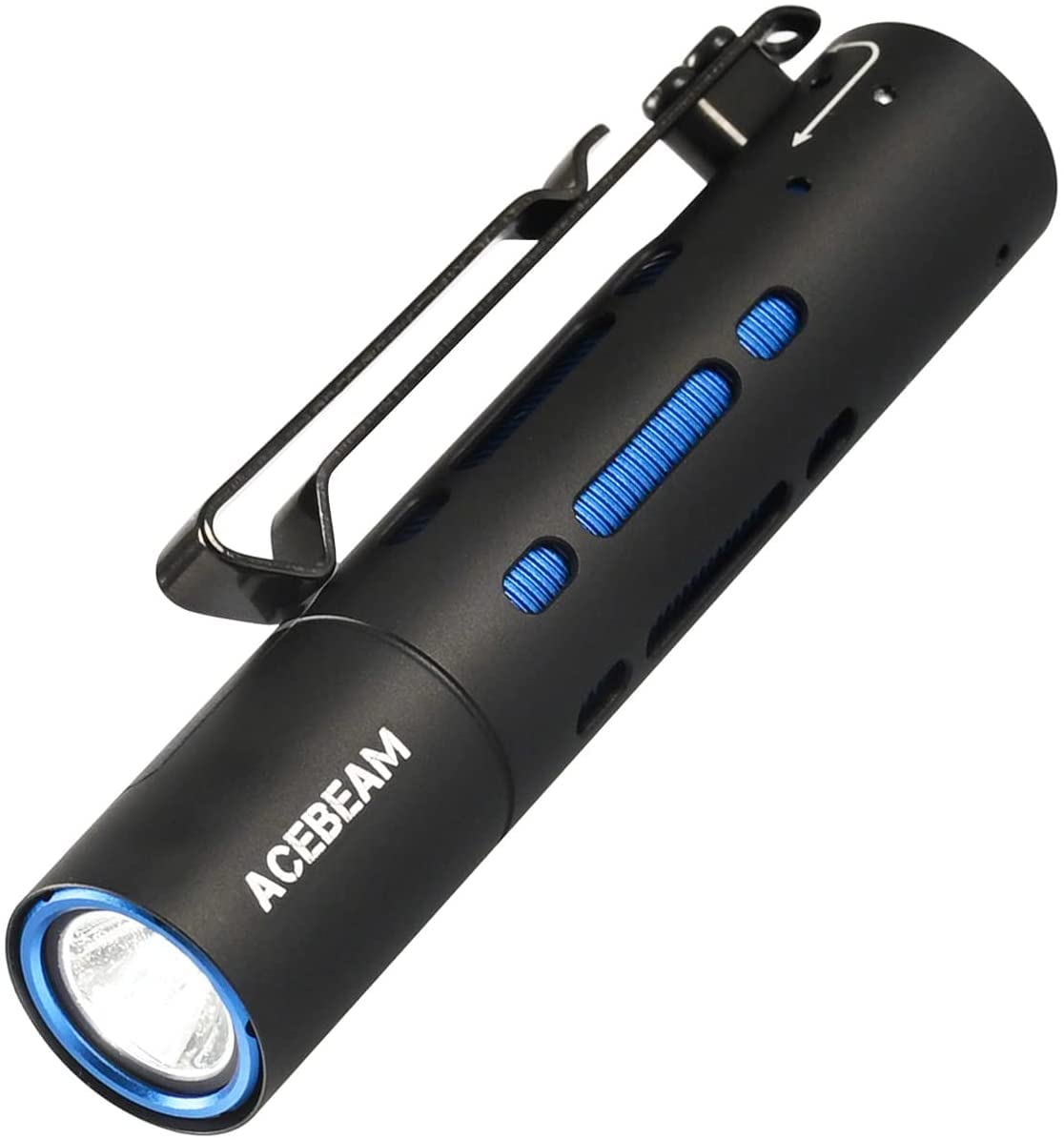 

Acebeam Rider RX Rechargeable EDC Max 650 Power Level Rechargeable LED Handheld Compatible with 14500 or Hydride AA Batteries Flashlight, Lumens,