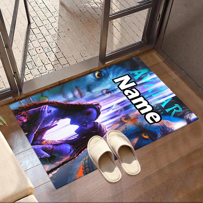 Custom Name Personalized Avatar Print Carpet, Versatile Home Decor Rug, for Playroom, Apartment, Balcony, Entryway, Hallway Gift