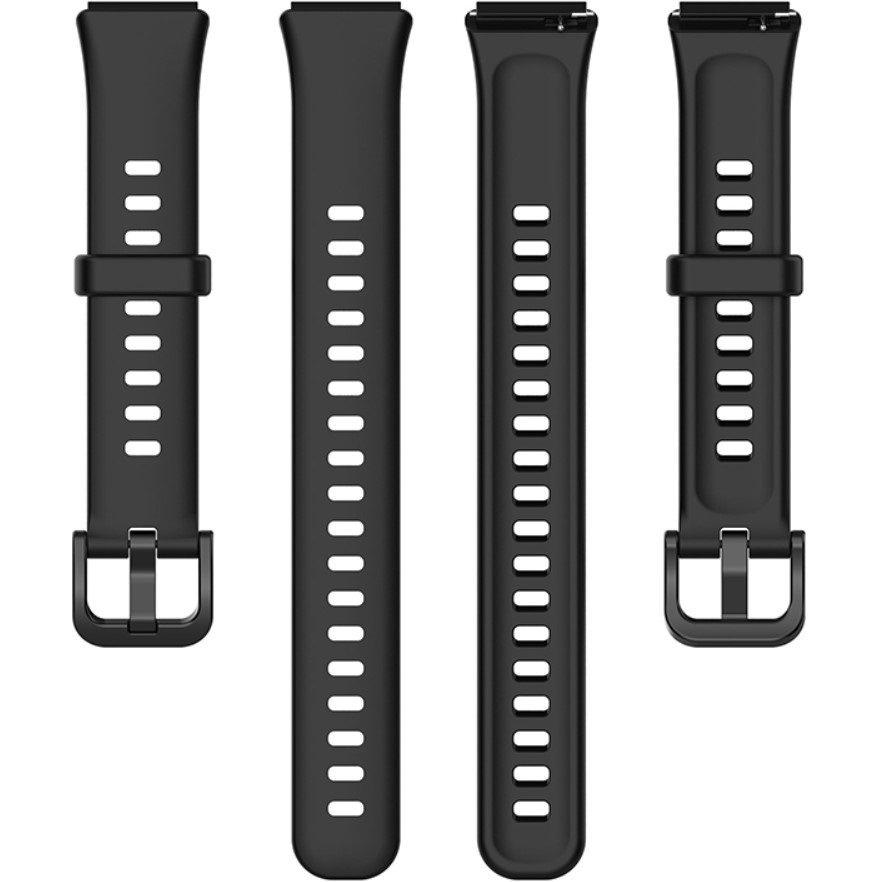 Silikonarmband für Huawei Band 7, Schwarz