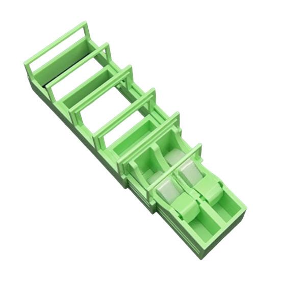 

Tape Dispenser Automatic 18-Strip Cutter for Gift Wrapping And Crafts Prepares No-Blade Safe Quick Tape Preparation Tool зелений