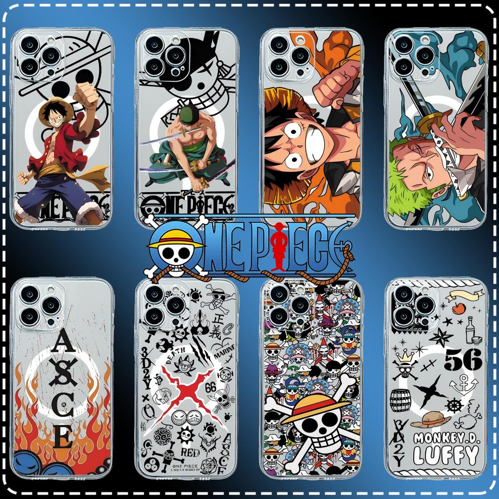 Anime Ones Pieces Luffys Magnetic Phone Case for iPhone 17 16 15 14 13 12 11 8 7 Air Plus Pro Max X XR XSMax Soft Clear Tpu
