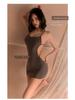 Manyan Women's Sexy Backless Cross Strap Nightdress - One-Piece Lingerie for Clubwear