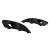 2PCS Matte Black Front Fog Light Lamp Cover Grille Fit Ford Fiesta 2013-2017