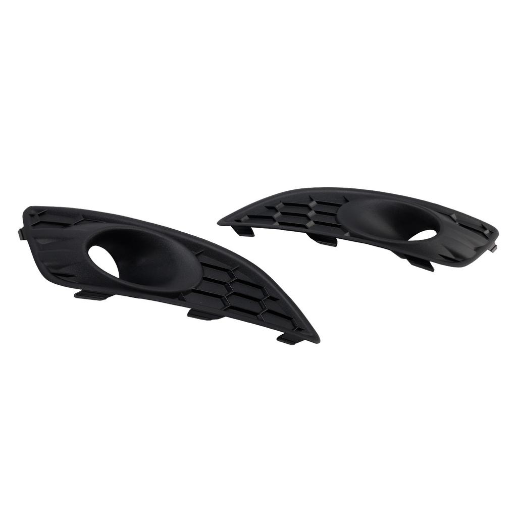 2PCS Matte Black Front Fog Light Lamp Cover Grille Fit Ford Fiesta 2013-2017
