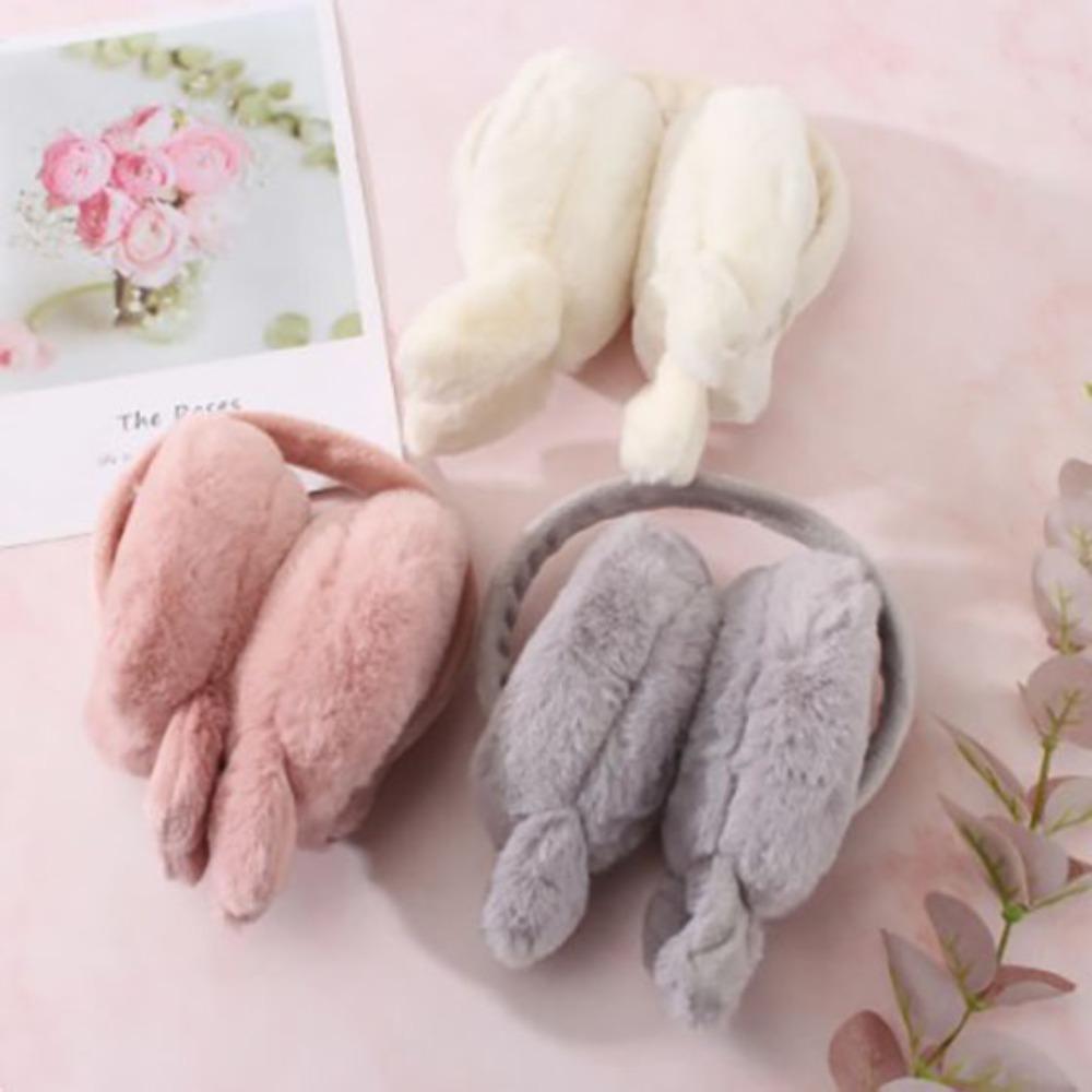 

Складные висячие наушники из искусственного кроличьего меха, мягкие и приятные для кожи меховые наушники, высококачественные наушники