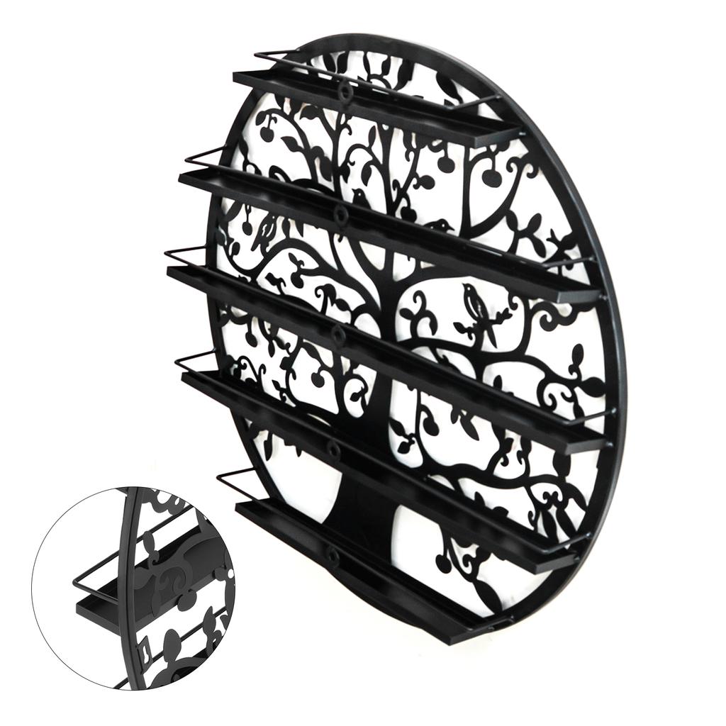 5 Layers Nail Polish Rack Cosmetic Display Stand Iron Nail Polish Organizer Wall Mounted Makeup