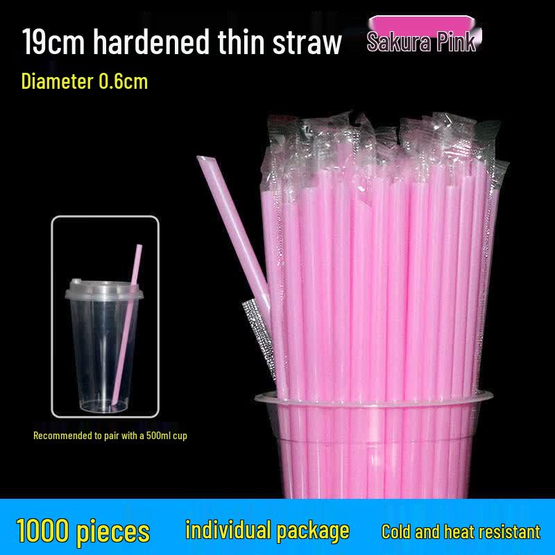 OEING Individually Wrapped Disposable Beverage Straws