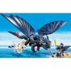 PLAYMOBIL - Dragons 3 - Krokmou Et Harold Avec Bébé Dragon - Figurine Avec Combinaison De Vol Pour Harold
