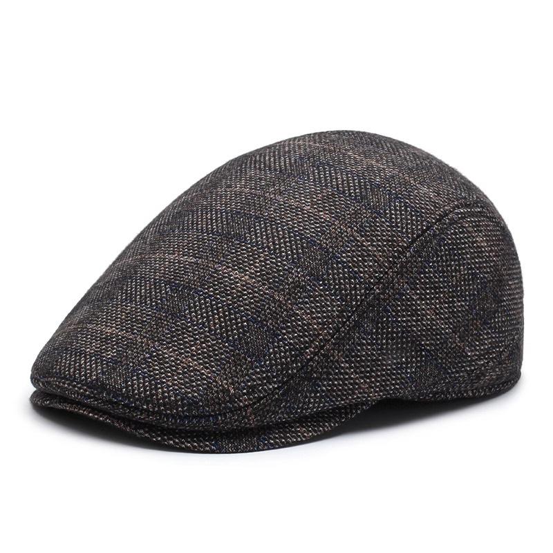 Men's Winter Trapper Hat with Ear Flaps - Thick, Warm & Windproof for Seniors, Fashionable Polyester Cap