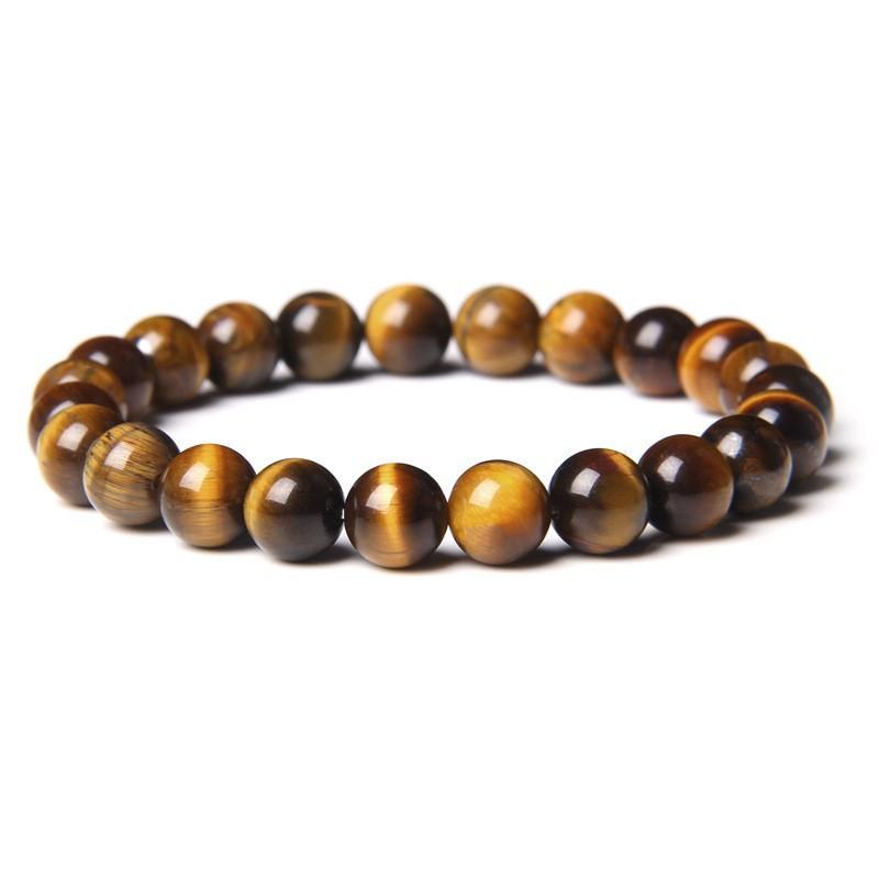 8Mm Natural Stone Bead Bracelet Men's Turquoise Elastic Bracelet.