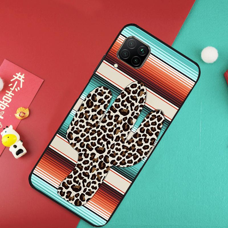 Boho Botanical Leaf Cow Cactus For Huawei Nova Y73 Y70 Y72 Y60 Y90 Y61 Y91 8i 7i 11i 12i 12s 9 10 SE P20 P30 P40 Lite Case