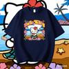 2026 new Hello Kitty Tee soft cotton short sleeve crew neck cute print lightweight summer top for Women daily casual wear