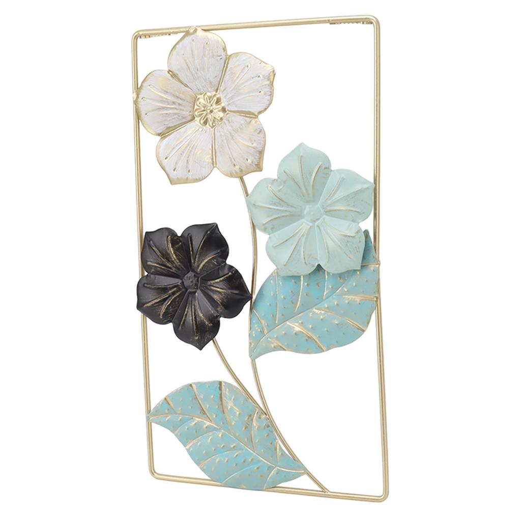Wall Decoration TV Background Wall Pendant Wall Mounted Nordic Style Metal Flower Decor for Living