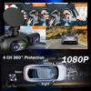 4-Channel 360 Degree Dash Cam For Cars WIFI APP Car DVR FHD 1920*1080P 4 Camera Lens Video Driver Recorder Rear View Camera